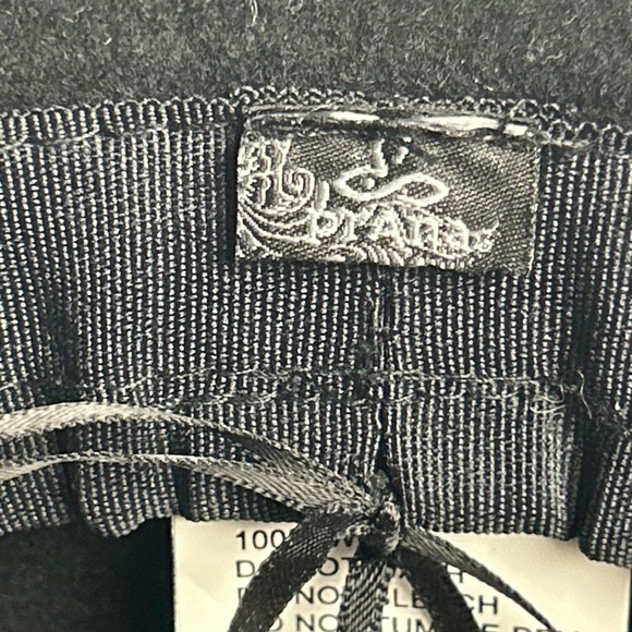 Prana Black Fedora Wool Hat Wide‎ Brim Bow Detail Women main image 10
